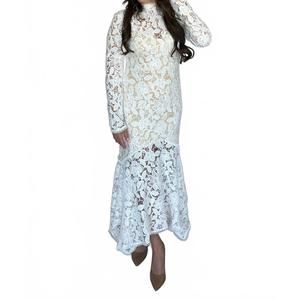 NEW ENDLESS BLU. something romantic long sleeve lace dress in white